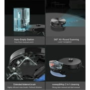 BOBOMOTI Robot Vacuum and Mop Combo, Self Emptying Robot Vacuum Cleaner, Auto Mop Washing&Drying, Ideal for Hard Floors