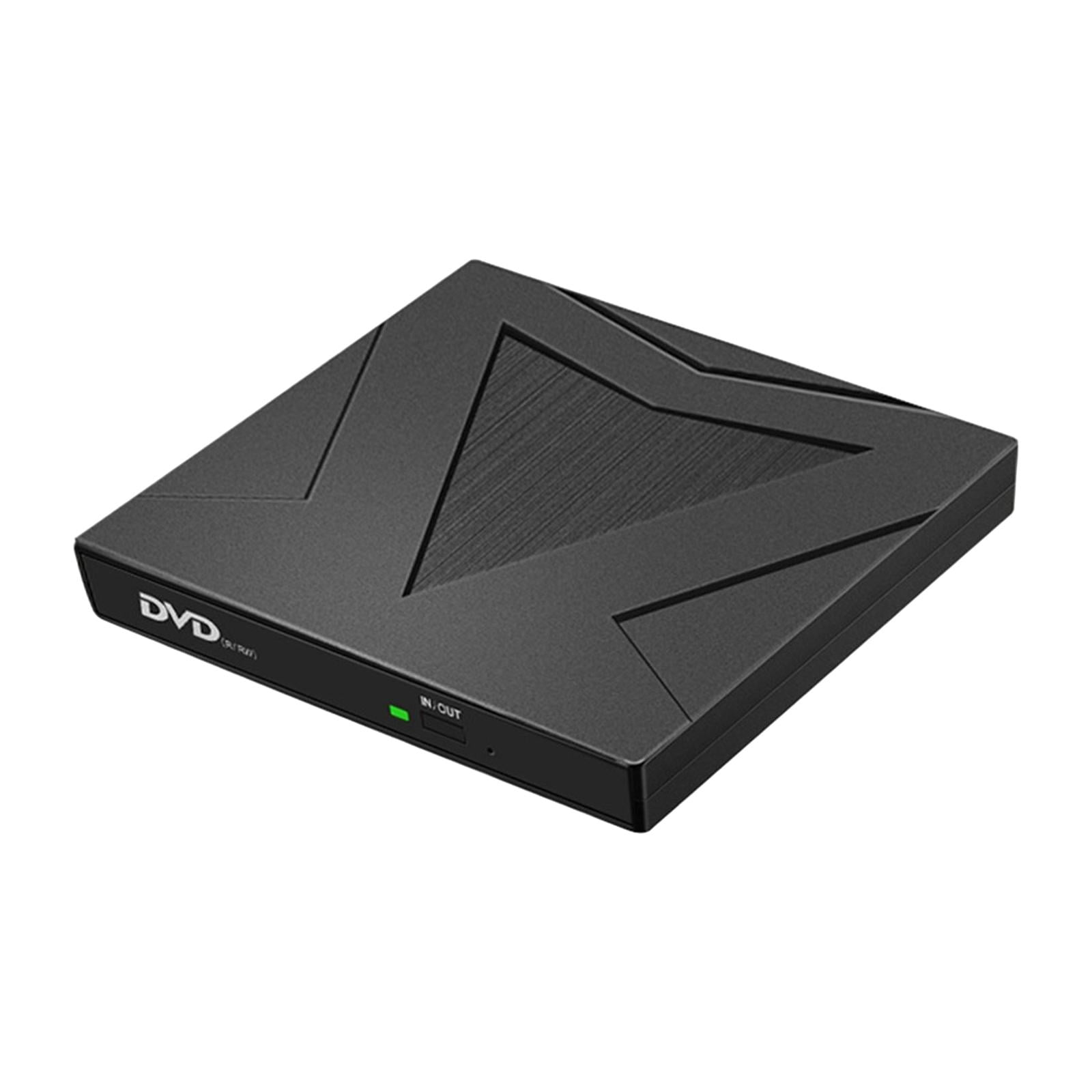 Computer Drive Burner USB 3.0 USB C Dual Ports External DVD Player for