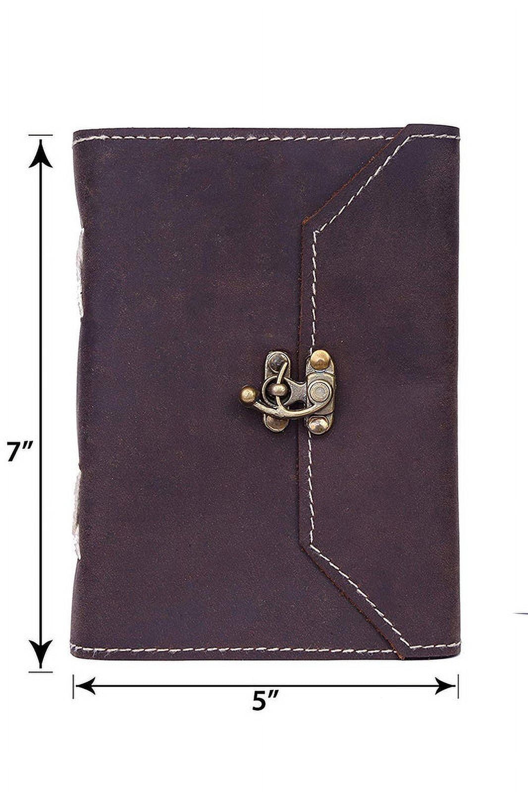 Handmade Leather Journal with Handcrafted Pages