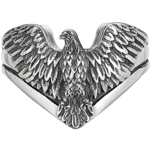 Anillo de águila, anillo de moda, diseño de águila, joyería para el dedo, anillo ajustable para el dedo.