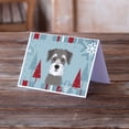 thumbnail image 2 of Winter Holiday Schnauzer Greeting Cards and Envelopes Pack of 8, 2 of 2