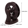 thumbnail image 4 of OULII Running Water Wheel Brown Plastic Water Fountain Decor for Tabletop Garden and Fish Tank Relaxation, 4 of 8