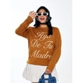 thumbnail image 6 of Hija De Tu Madre, Unisex Knit Sweater, Sacred Heart, Sizes XS-3XL, 6 of 11