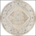 thumbnail image 2 of Nourison Astra Machine Washable 7'10" x Round Ivory Blue Vintage Indoor Rug, 2 of 9