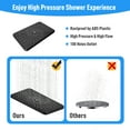thumbnail image 6 of 5-Setting High Pressure Shower Head 12 inch Rain Shower Head with Handheld and Hose Black, 6 of 6
