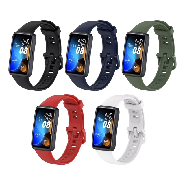 5 Piezas Correa Silicona Compatible Con Huawei Band 8