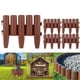 thumbnail image 1 of 5pcs Plastic Edgings Garden Picket Fence - Grass Flowerbeds Plant Borders - Decorative Scenery Road Panels - Weather Proof Plastic Garden Fence, 1 of 6