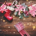 thumbnail image 2 of GOOHOCHY 5 rollos de cinta navideña de 25 m de largo, ideal para envolver regalos navideños y manualidades (rosa)., 2 of 7