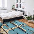 thumbnail image 6 of Area Rugs Indoor Non-Slip Rectangle Rug 2x3 Ft Nautical Anchor Vintage Style Wood Grain Rug Rubber Backing Floor Mats Non Shedding Home Decor Carpet for Entryway Living Room, 6 of 8
