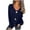 Navy, variant on CHUMUD Women's Cardigan Sweraters Chunky Knit Open Front Sweater V Neck Long Sleeve Gold Button Short Coats Fall Winter Outwear with Pockets