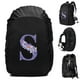 thumbnail image 3 of Mochila impermeable de 20 a 70 l con funda para lluvia, moderna, con letras de flores moradas, para deportes al aire libre, ciclismo, funda de seguridad para lluvia, para acampar y hacer senderismo, 3 of 5