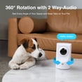 thumbnail image 3 of Instachew Purrsight 360° Smart Wireless Indoor Pet Camera – 2K HD Video, 2-Way Audio, Mobile App Security, 3 of 6