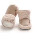 thumbnail image 5 of Emy Dola Newborn Baby Boy Girl Soft Fleece Booties Stay On Infant Slippers Socks Shoe Non Skid Gripper Toddler First Walkers Winter Ankle Crib Shoes 0-12M, 5 of 9