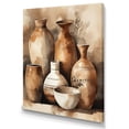 thumbnail image 2 of Designart "Brown And Cream Earthen Elegant Vase III" Boho Pottery Canvas Wall Art, 2 of 5