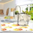 thumbnail image 5 of SKYSONIC Thanksgiving Dish Drying Mat for Kitchen Counter, Autumn Pumpkin Maple Leaves Ultra Absorbent Reversible Microfiber Dishes Drying Rack Pad Heat-resistant Mats 16x18in, 5 of 7