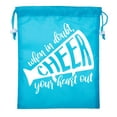 thumbnail image 2 of Mini Cheer Drawstring Bag Pom and Cheer Goodie Bag Team Cheer and Pom Cinch Bags, 2 of 2