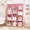 Pink, variant on Costway 13-Cube Modular Baby Wardrobe Closet with Hanging Rods & Open Shelves for Clothes Blue
