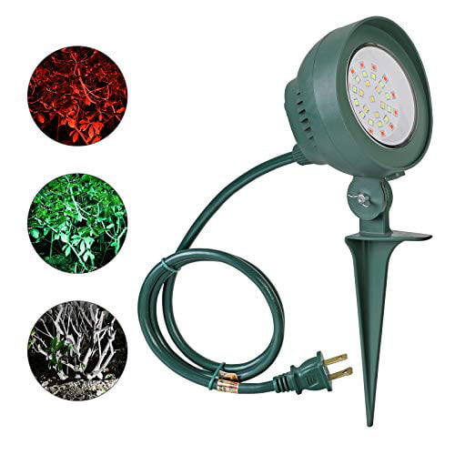 4 pieces DEWENWILS Outdoor Floodlight with Stake Plug in Light Sensor Timer