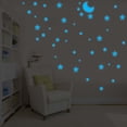 thumbnail image 3 of Calcomanía De Pared Adhesiva Removible Y Reutilizable Colco Brillan En estrellas Luminiscentes Azul 138 estrellas 66 puntos, 3 of 8