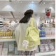 thumbnail image 2 of LHSHID Women Kawaii Pure Colour Small Backpack Purse Girl Cute Bear Pendant Pink Backpack Primary School Student School Bag (Pink), 2 of 6
