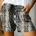 thumbnail image 2 of Birdeem Womens Plus Size Drawstring Casual Print Elastic Waist Pocket Loose Shorts Pants, 2 of 6