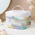 thumbnail image 2 of Ohufall Colorful Large Capacity Outdoor PVC Wash Bag Portable Travel Cosmetic Storage Organizer Toiletry Bag Travel Essentials, 2 of 5