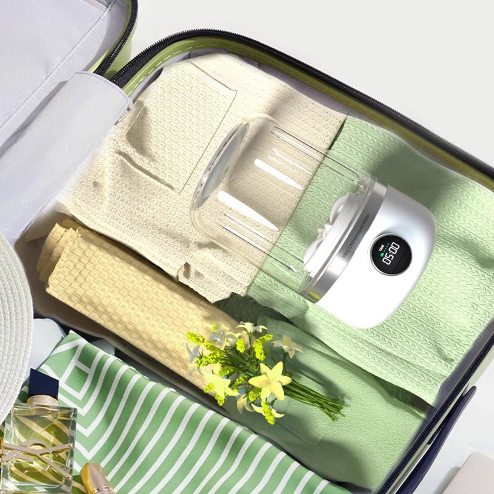 Portable Small Washing Machine Quiet Small Washer Underwear Washers Efficient Machines Suitable for Washings