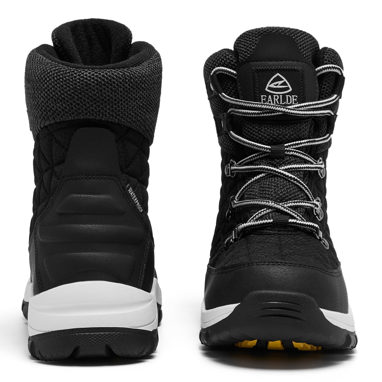White Snow Boots for Women Waterproof Outdoor Hiking Shoes Winter Warm Mid Calf Boots