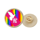 thumbnail image 1 of Broche de oro metálico circular Unbranded luz del sol naturaleza paz de espíritu vida sanando, 1 of 3
