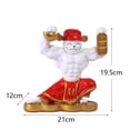 thumbnail image 5 of Lucky Cat Power Figurine - Gold Fortune Cat with Muscular Design | Resin Handmade Craft | Home & Office Decor, 5 of 6