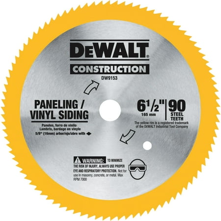 Dewalt DW9153 6-1/2 in. 90 Tooth Circular Saw Blade