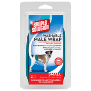 Simple Solution Washable Male Dog Diaper, Absorbent Male Wrap, Small, 1 Pack