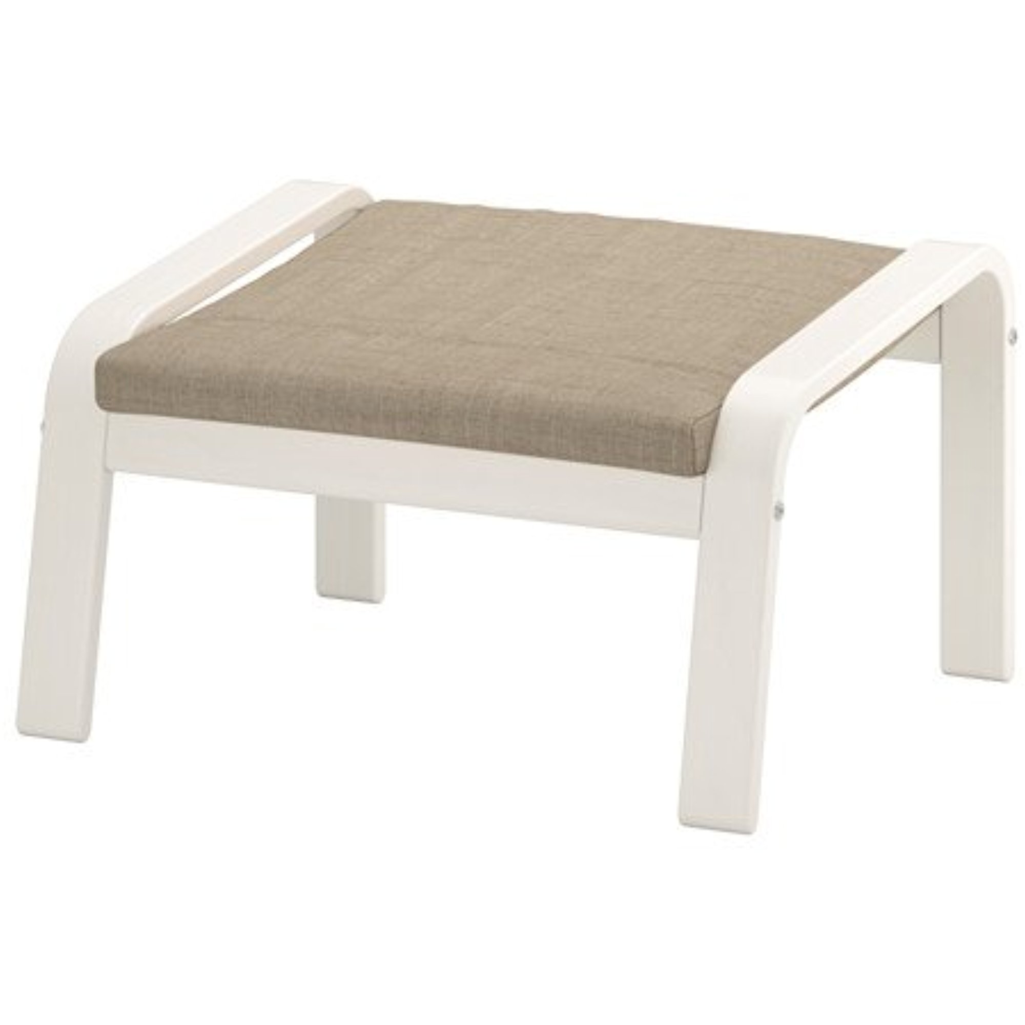 Ikea Ottoman, white, Isunda beige 8204.20115.1830