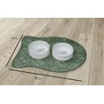 thumbnail image 2 of Simply Daisy Floral Tangle Fish Shape Pet Feeding Mat for Cats, 2 of 3