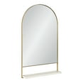 thumbnail image 1 of Kate and Laurel Chadwin Arch Wall Mirror with Shelf, Gold 20x34, 1 of 8