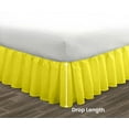 thumbnail image 5 of HNB Store Ruffled Bed Skirt Easy Fit 14" inch Drop | Microfiber Made | Queen Size Bedskirt | Yellow, 5 of 7