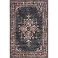 thumbnail image 6 of Rugs USA Wild Orchid Machine Washable Area Rug, 2' x 3', Wild Orchid Charcoal, 6 of 7