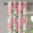 thumbnail image 3 of Ambesonne Grommet Curtain, , 50"x63", Fern Green and Dark Coral, 3 of 5