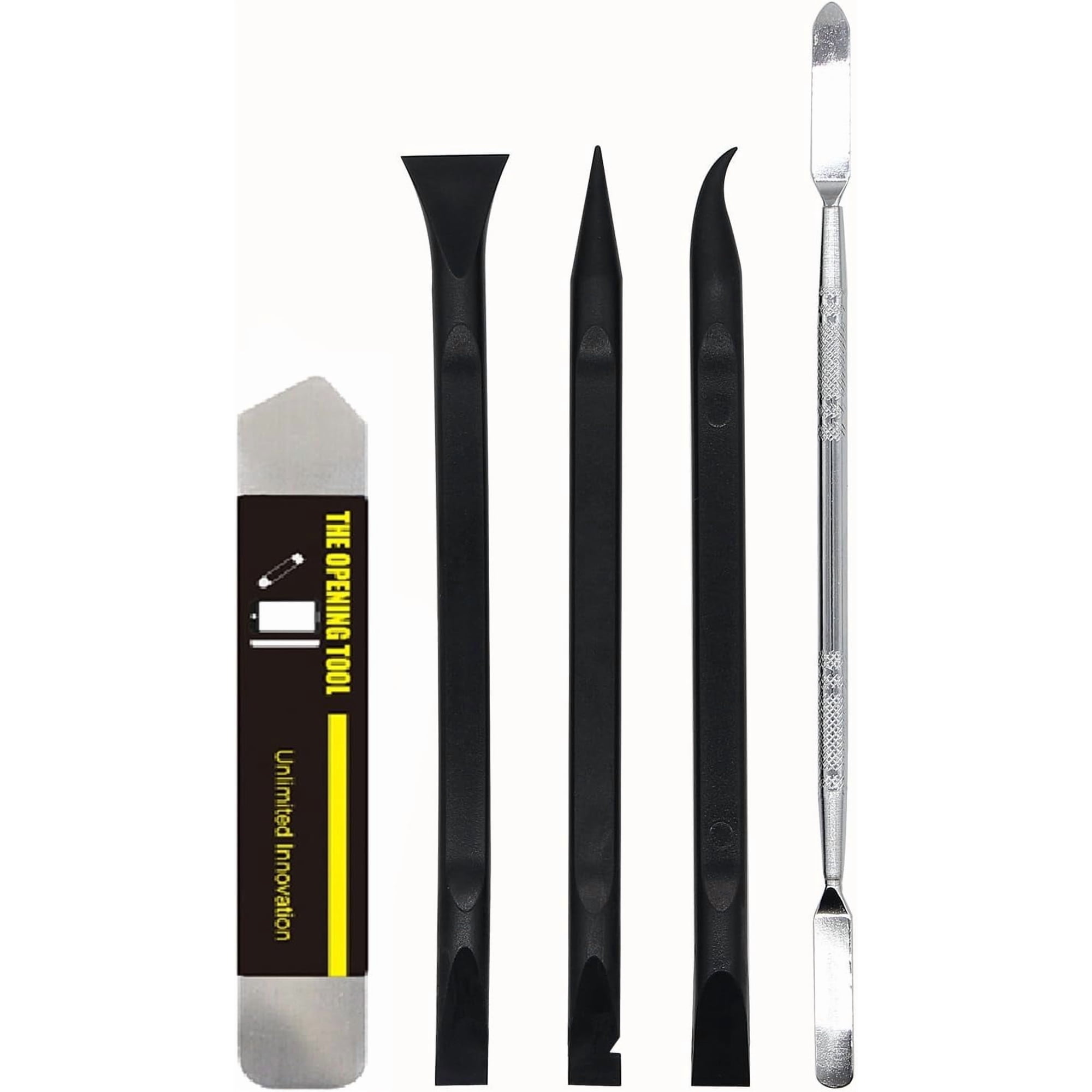 Pry Tool Kit, Safe Non-Nylon and Ultrathin Steel Screen Opening Spudger Tool Repair Kit for Cell Phone, LCD, MacBook, Ipad, iPod, Tablet and More