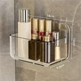 thumbnail image 3 of Necvior Sturdy Wall Mounted Storage Boxes Clear Adhesive Wall Mounted Storage Box for Bathroom Kitchen or Office Shelves, 3 of 18
