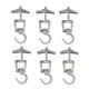thumbnail image 1 of Ceiling Hooks for Hanging Plants 6 PCS ,Metal Plant Hooks, 1 of 5