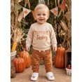 thumbnail image 4 of Cjfdfy Toddler Baby Boy Thanksgiving Outfit Little Turkey Homemade Rolls Print Long Sleeve Sweatshirt And Pants Cute My First Thanksgiving Holiday Fall Winter Outfit 6M-4Y  ﻿, 4 of 9