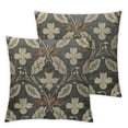 thumbnail image 2 of Nawypu Violet Diamonds Pattern Chenille, Silver, Decorative Throw Pillow Cover 2pcs, 2 of 6