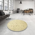 thumbnail image 3 of Ahgly Company Indoor Rectangle Abstract Yellow Oriental Area Rugs, 7' x 9', 3 of 6