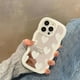 thumbnail image 5 of Korean Lovely White Heart Makeup Mirror Case For iPhone 14 15 Pro Max 13 11 12 14 Plus XS X XR Shockproof Soft Cover, 5 of 5