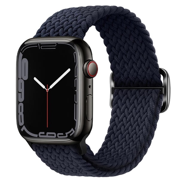 Correa de bucle trenzado para Apple watch, pulsera elástica Solo para iWatch series 7 se 3 6 Ultra 8, 44mm, 40mm, 45mm, 41mm, 42mm, 38mm, 49mm