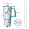 thumbnail image 3 of 1pc Christmas 40oz Tumbler with Straw & Handle - Insulated Stainless Steel Cup | Holiday Gift for Man Women (Christmas, Valentine's, Birthday), 3 of 5