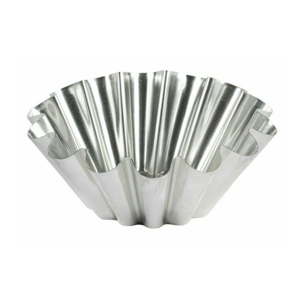 GOBEL Large Tin Brioche Mold with Wide Ribs (22x8.7cm/8.7x3.4in)