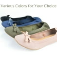 thumbnail image 7 of BERANMEY Women's Casual Bow Flats Ballet Shoes Comfort Round Toe Dressy Ballet Flats for Women Suede Slip-on Loafers Shoes for Womens, 7 of 7