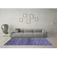 thumbnail image 3 of Ahgly Company Indoor Round Abstract Blue Contemporary Area Rugs, 7' Round, 3 of 4